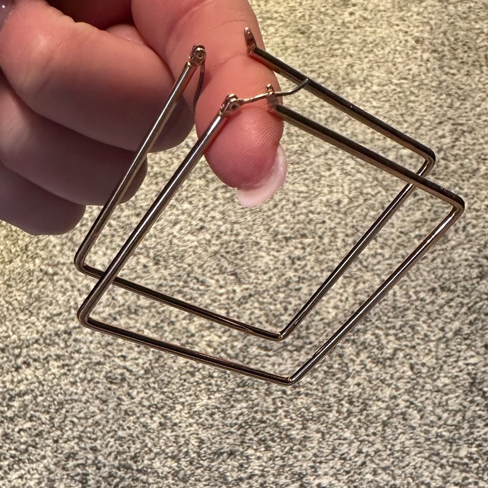 Uncommon James Gold Square Hoops